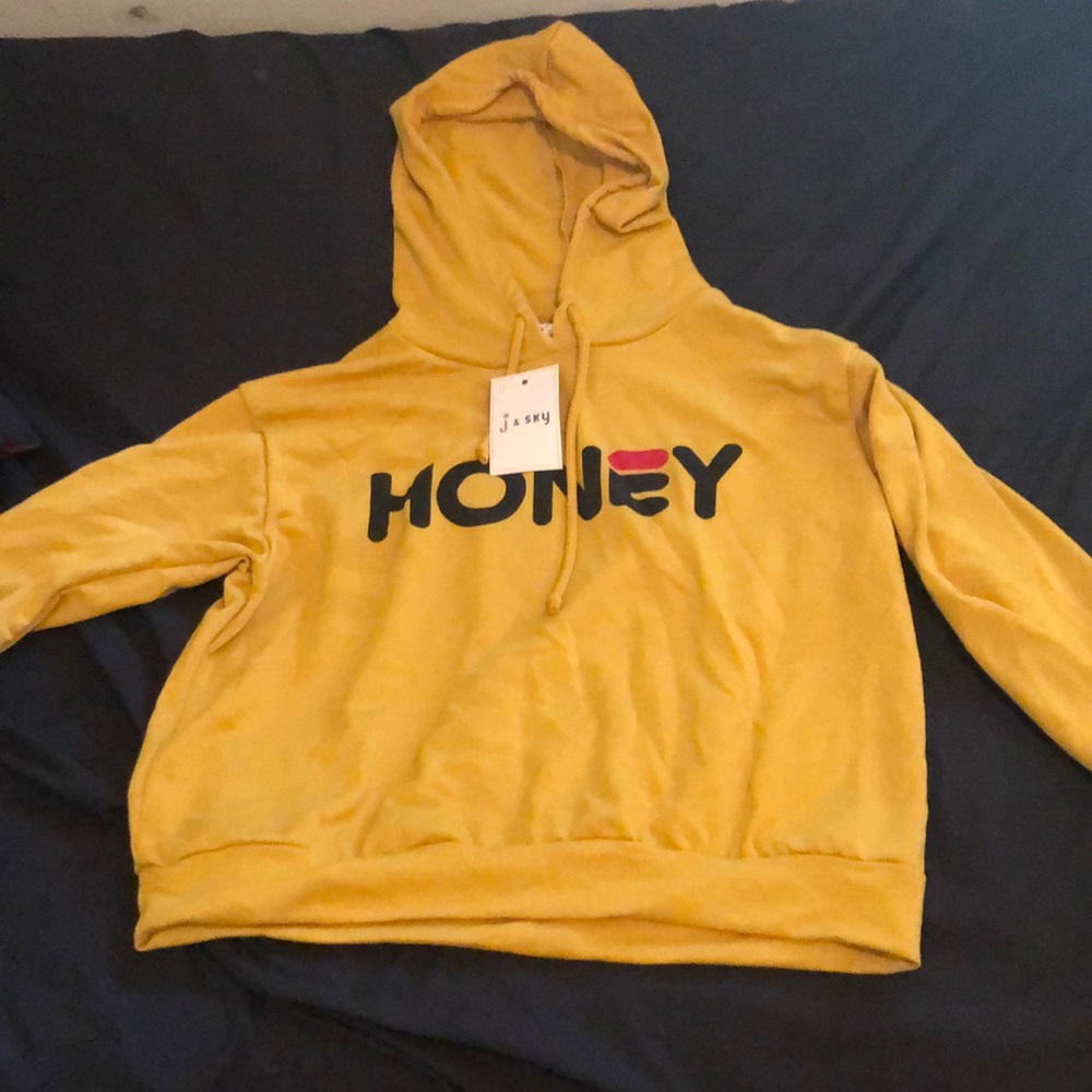 J & Sky “Honey” crop hoodie